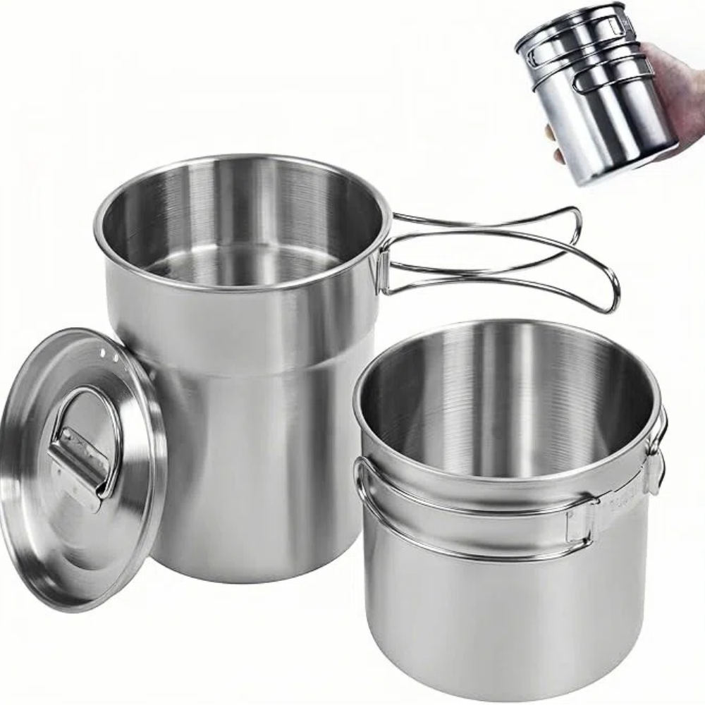 Camping Cooking Pot - Foldable Camping Cups Mugs Camping Pot