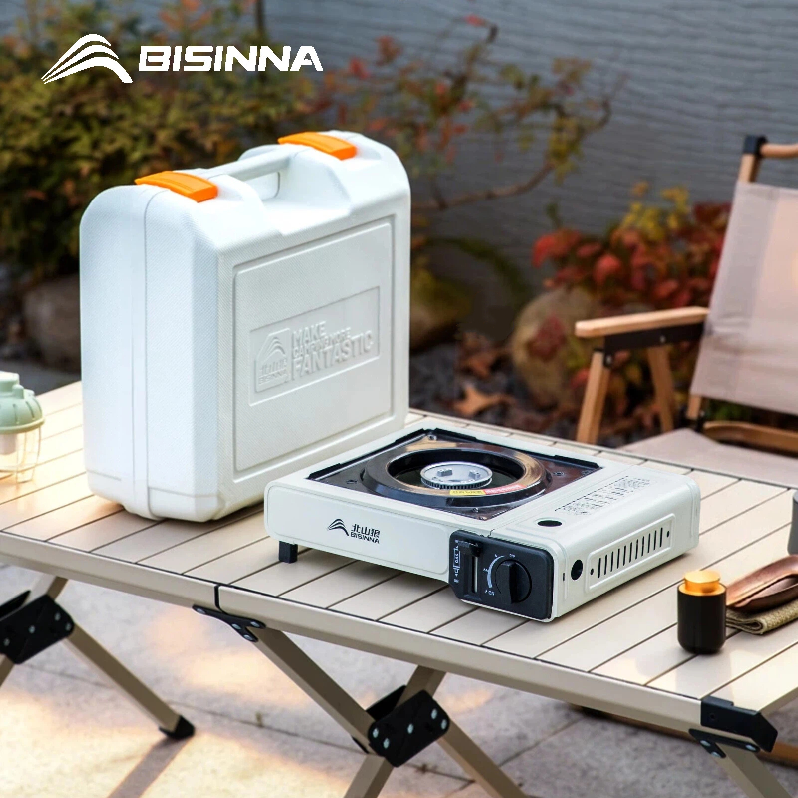 Camping Cooking No Gas - BISINNA Camping Gas Stove 2900W Power