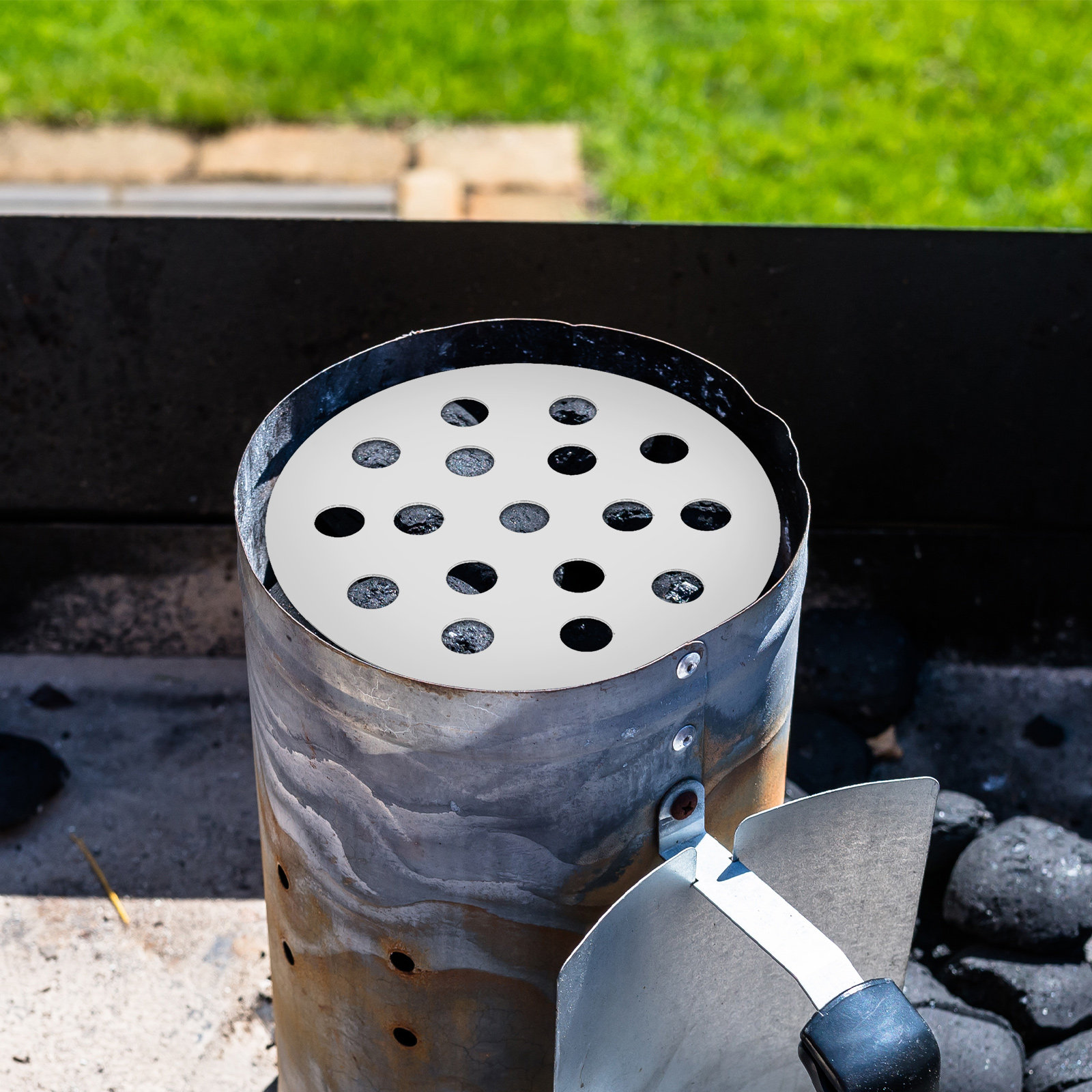 Camping Cooking Grate - 1pc Round Iron Fire 145Mm For