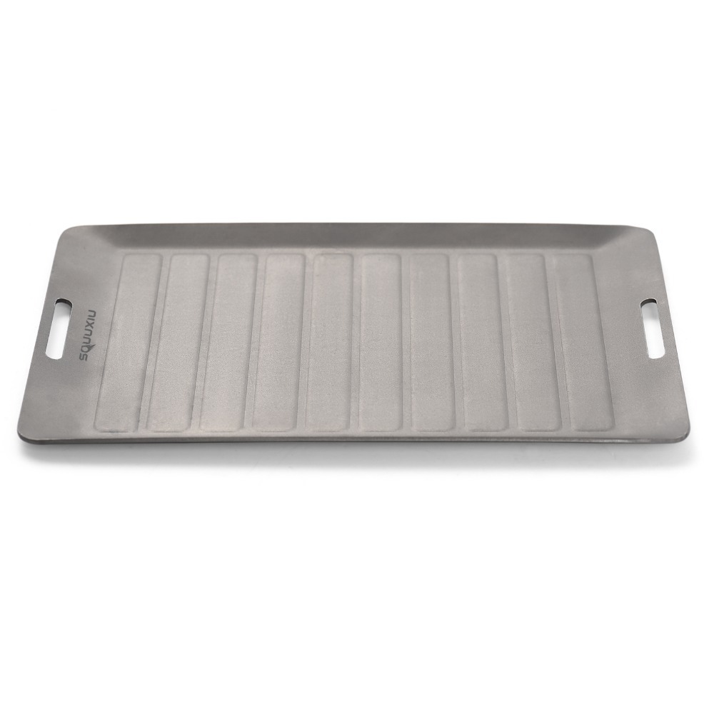 Camping Cooking Pot - Durable Titanium Camping Grill Pan Lightweight