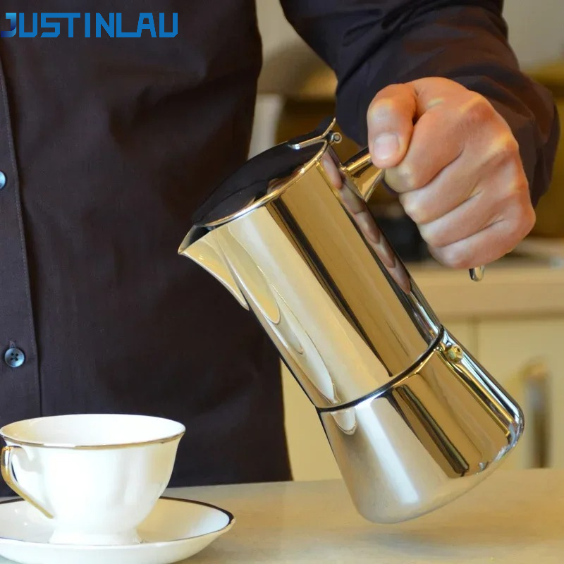 Camping Cooking Gear - JUSTINLAU Moka Pots 200ml/300ml Coffee Pot
