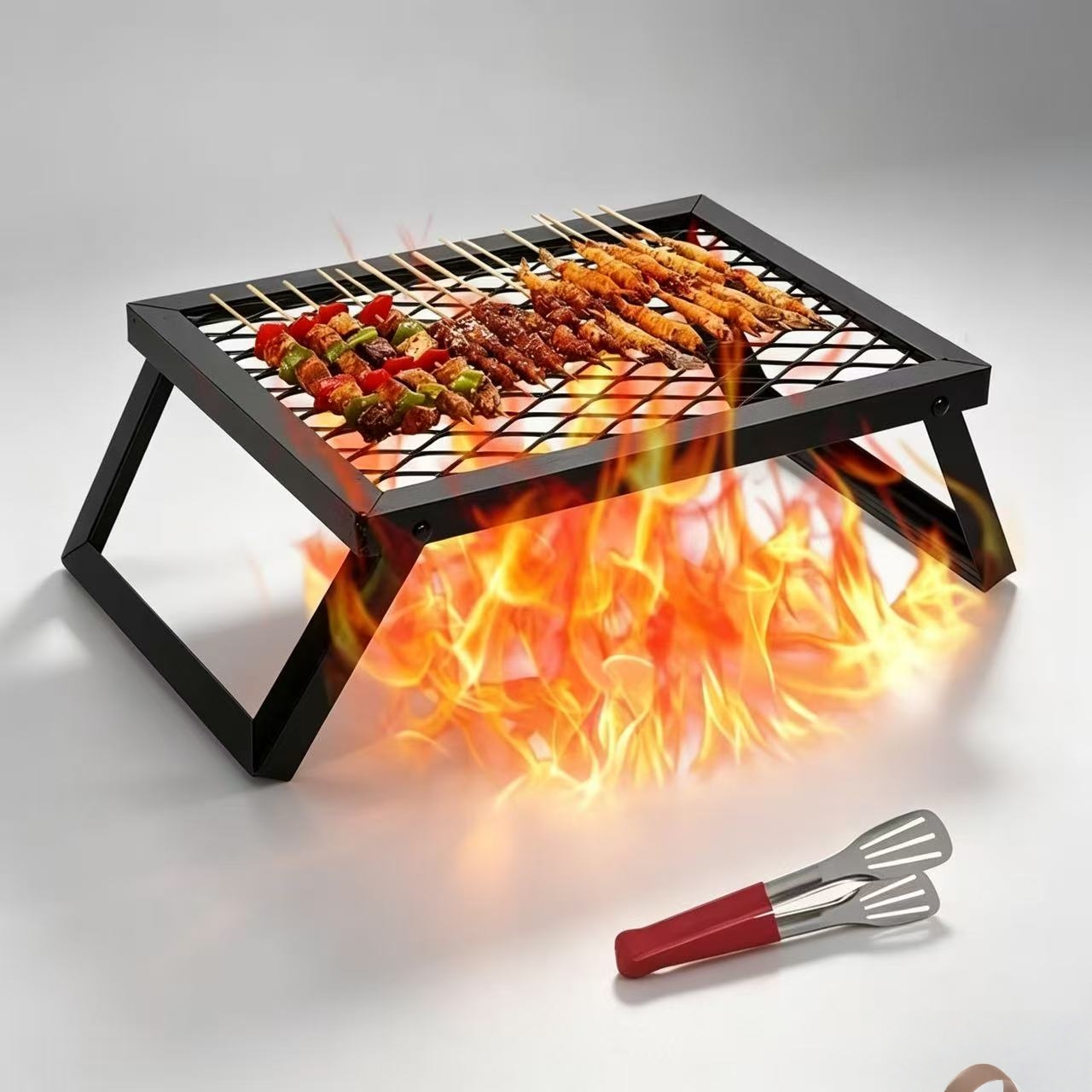 Camping Cooking Gifts - Portable folding barbecue grill, barbecue grill,