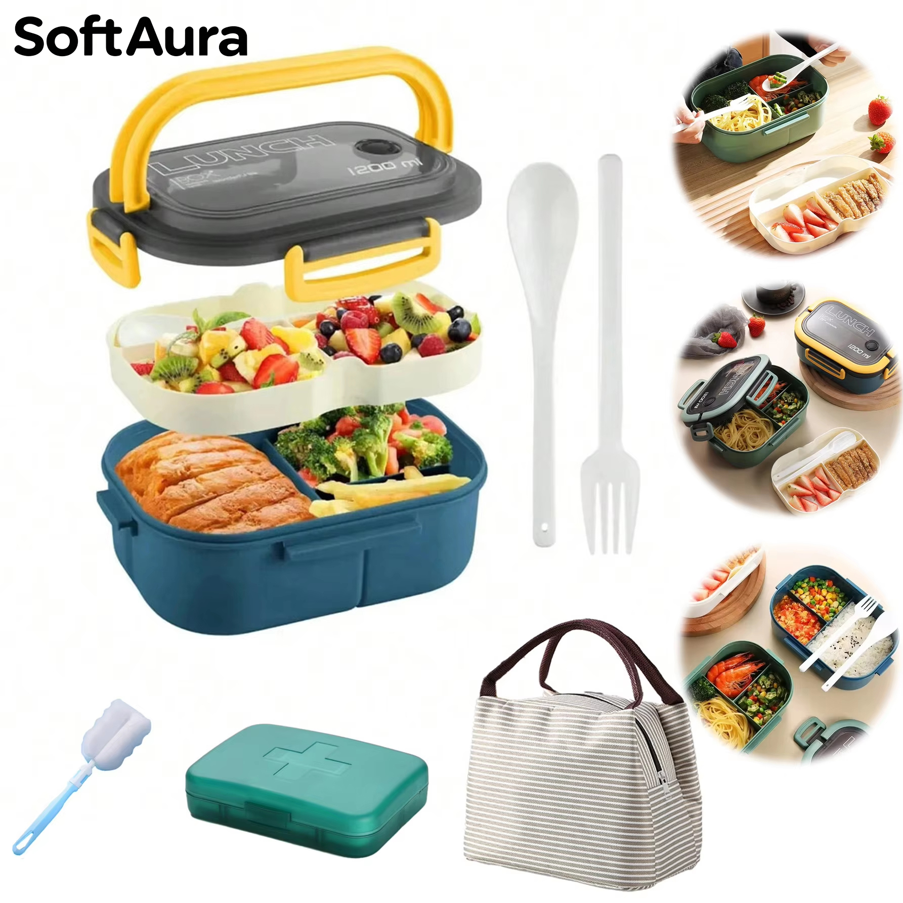 Camping Cooking Food - SoftAura Cute Lunch Box For Kids