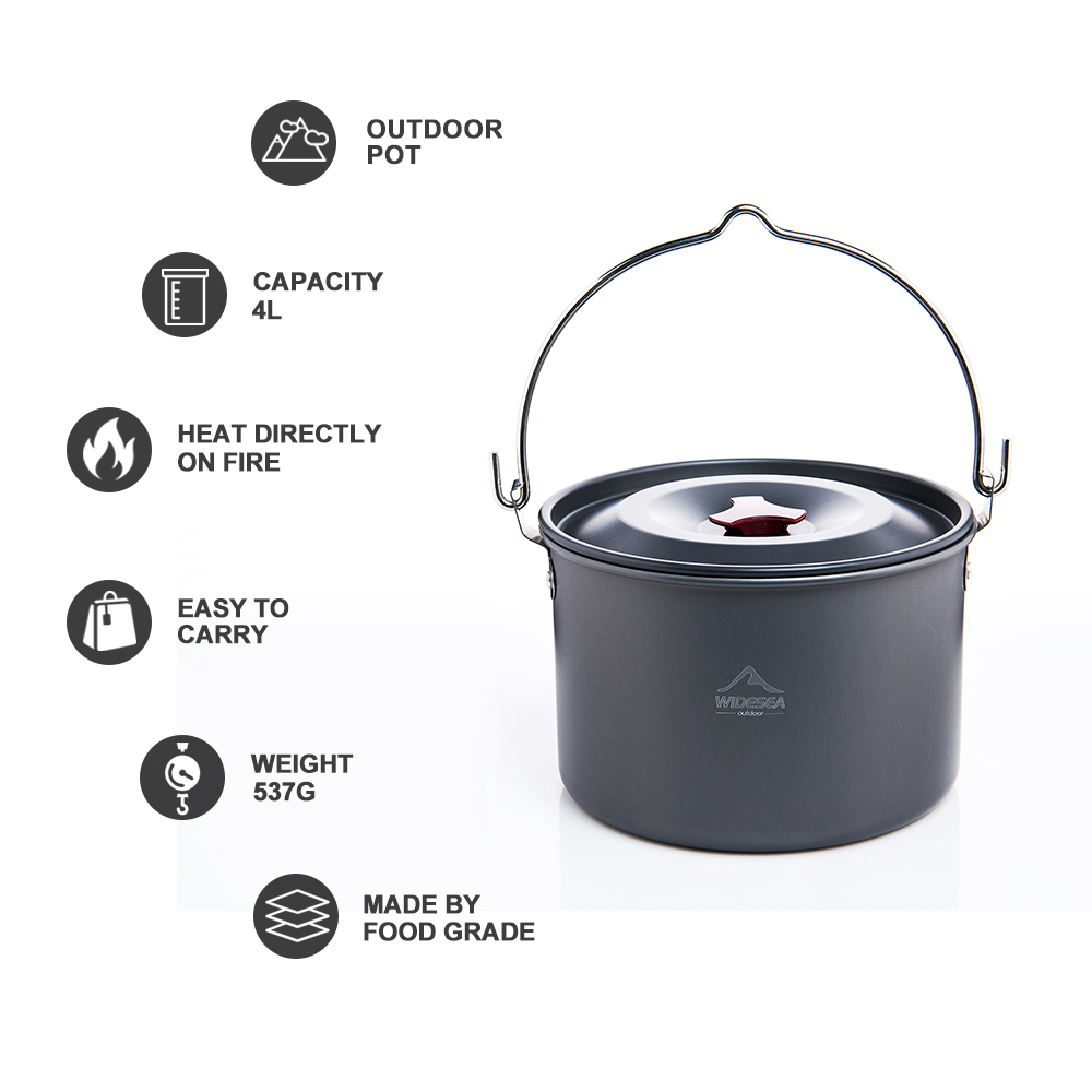 Widesea Hard Anodized Aluminum – Camping Cooking Equipment recenzja i cena