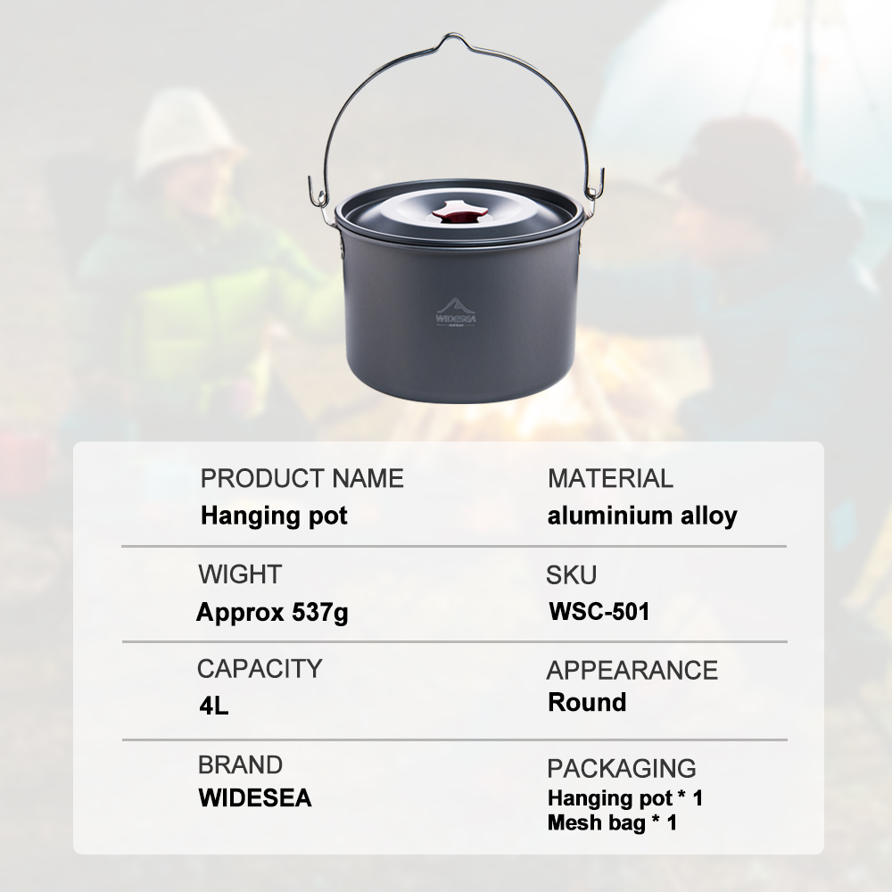 Widesea Hard Anodized Aluminum – Camping Cooking Equipment recenzja i cena