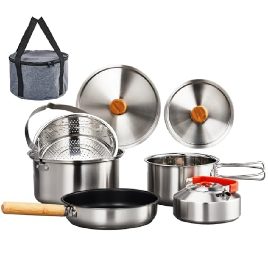 Camping Cookware Set, Lightwei – Camping Cooking Mess Kit recenzja i cena