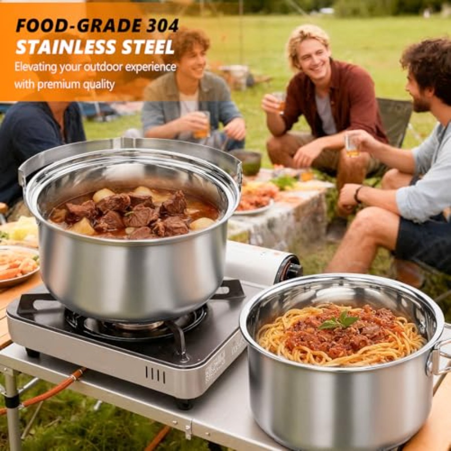 Camping Cookware Set, Lightwei – Camping Cooking Mess Kit recenzja i cena
