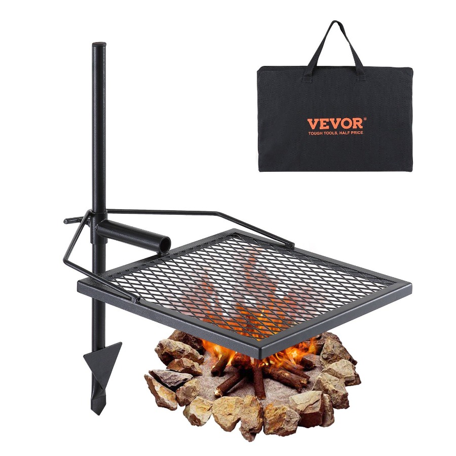 Swivel Campfire Grill for Fire – Camping Cooking Grate recenzja i cena