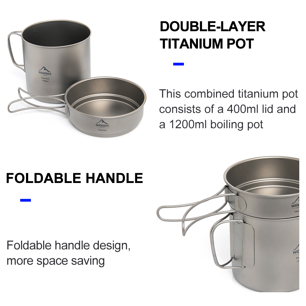 Widesea Ultralight Titanium Ca – Mess Kit Titanium recenzja i cena