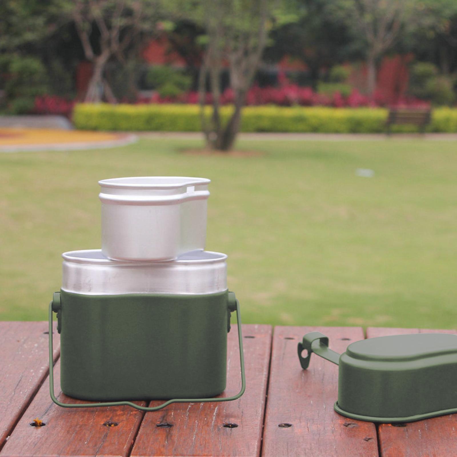 3Pcs/Set Lunch Box Aluminum Po – Camping Cooking Mess Kit recenzja i cena