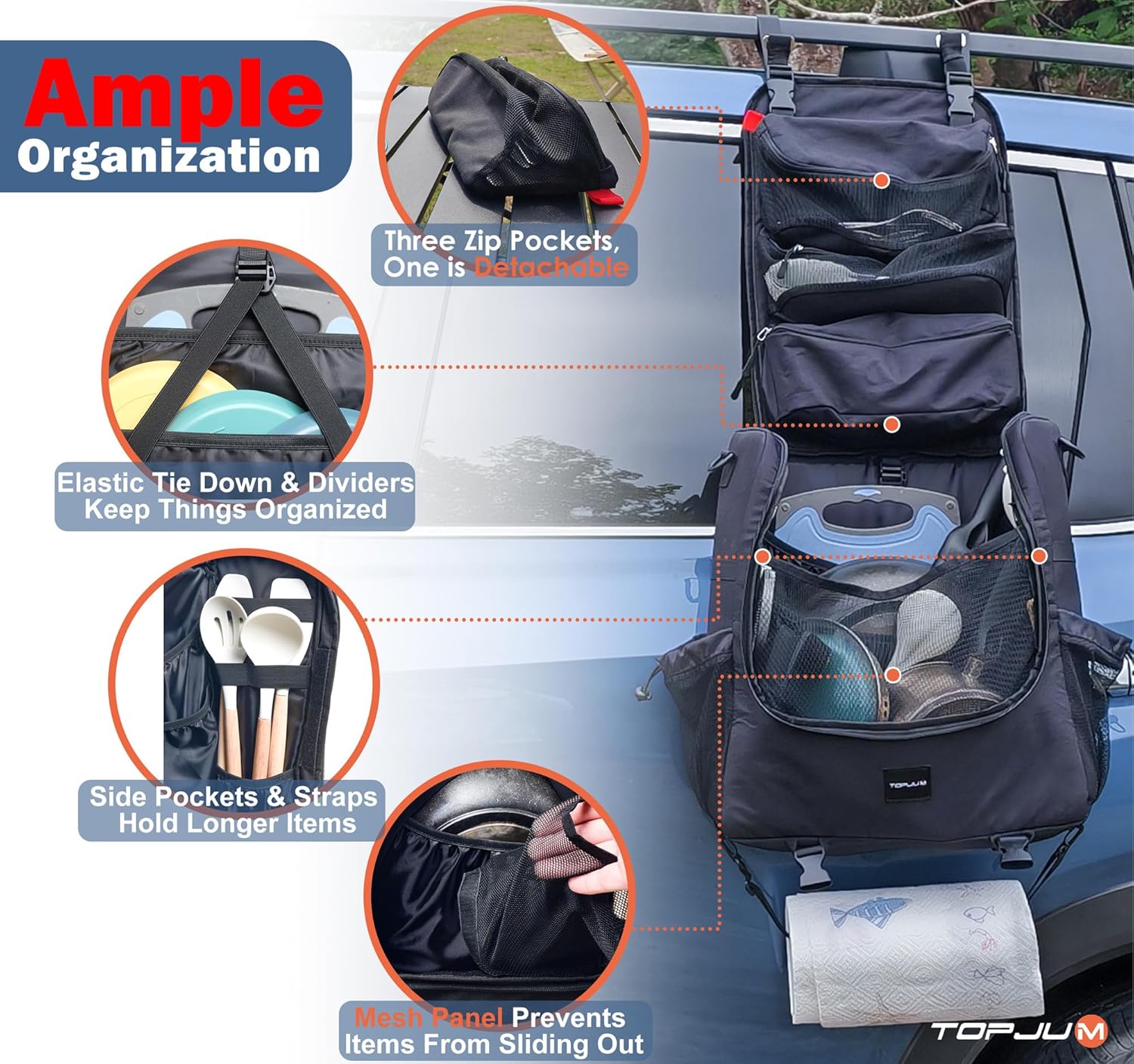 Camp Kitchen Organizer, Multi- – Camping Cooking Caddy recenzja i cena