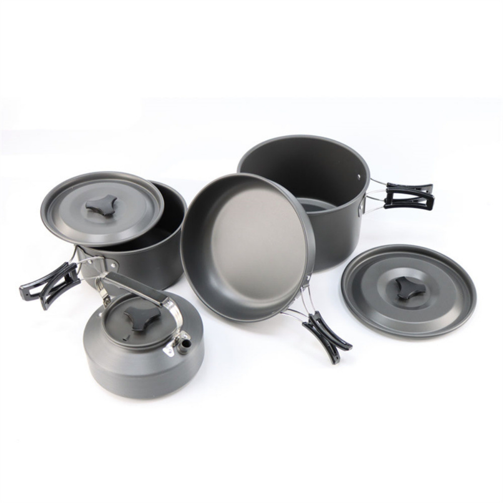 Lightweight Aluminum Alloy Out – Nesting Camping Cooking Set recenzja i cena