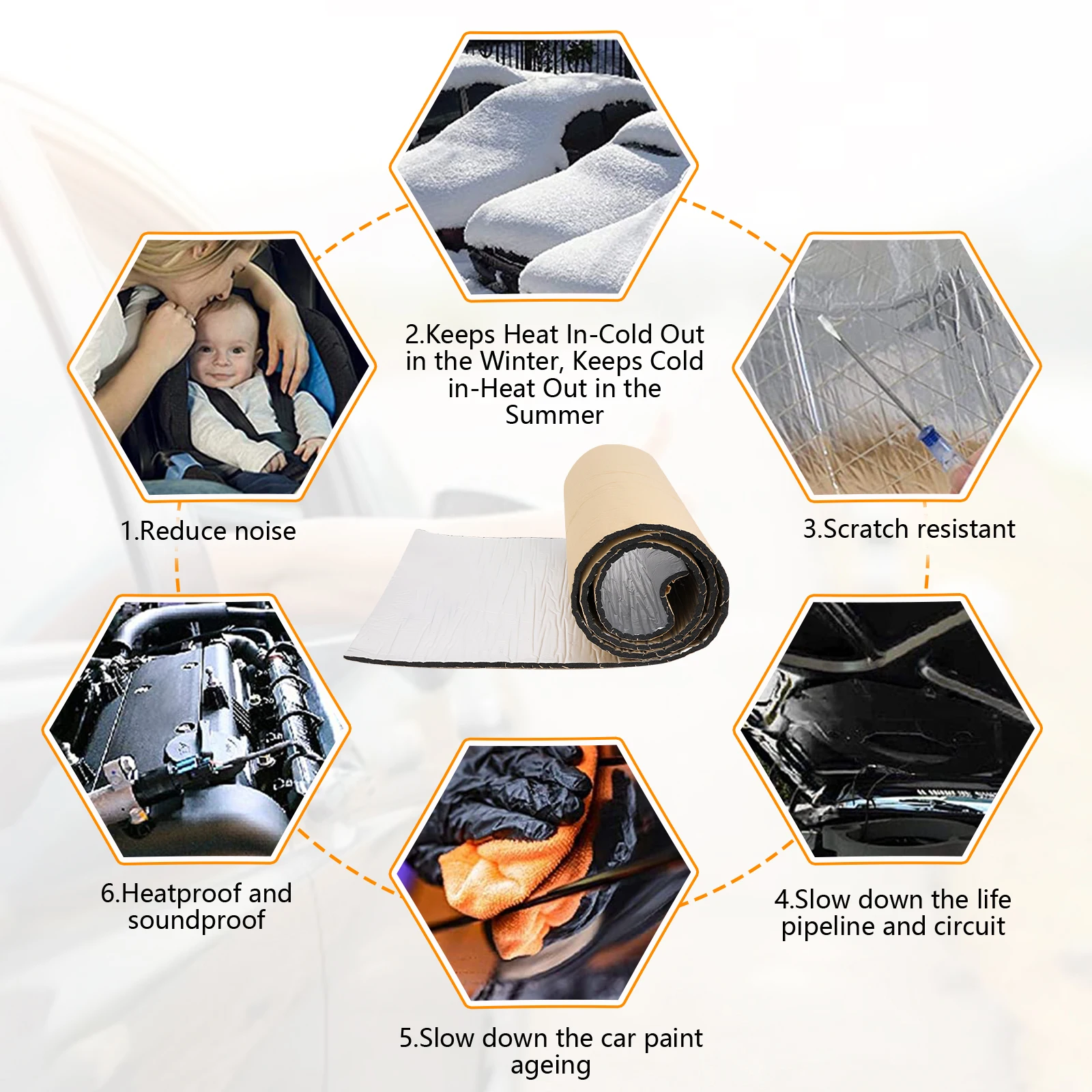 2000*500mm 5/10mm Car Sound Ma – Aluminum Foil Heavy Duty recenzja i cena