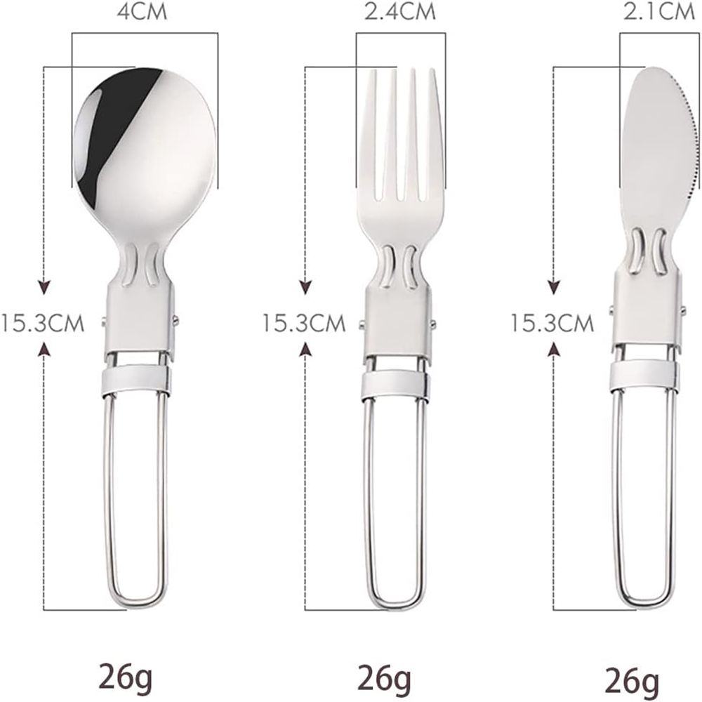 Camping Flatware Sets Stainles – Camping Cooking Full Set recenzja i cena
