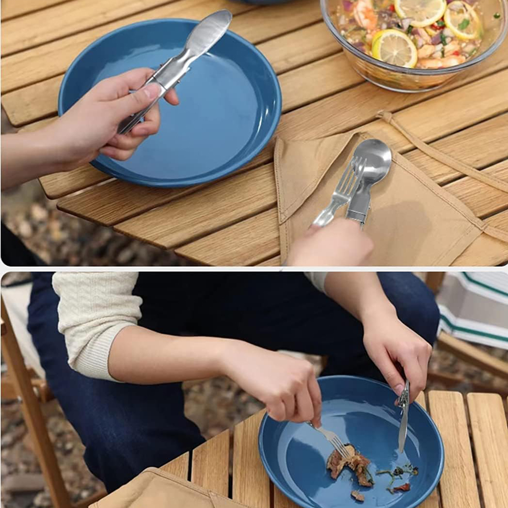Camping Flatware Sets Stainles – Camping Cooking Full Set recenzja i cena