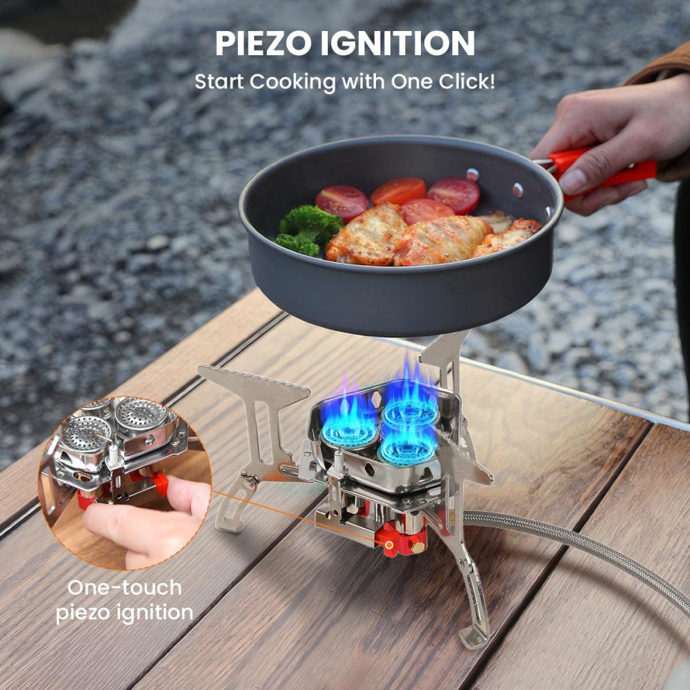 Outdoor Portable Burner Travel – Camping Cooking Food recenzja i cena