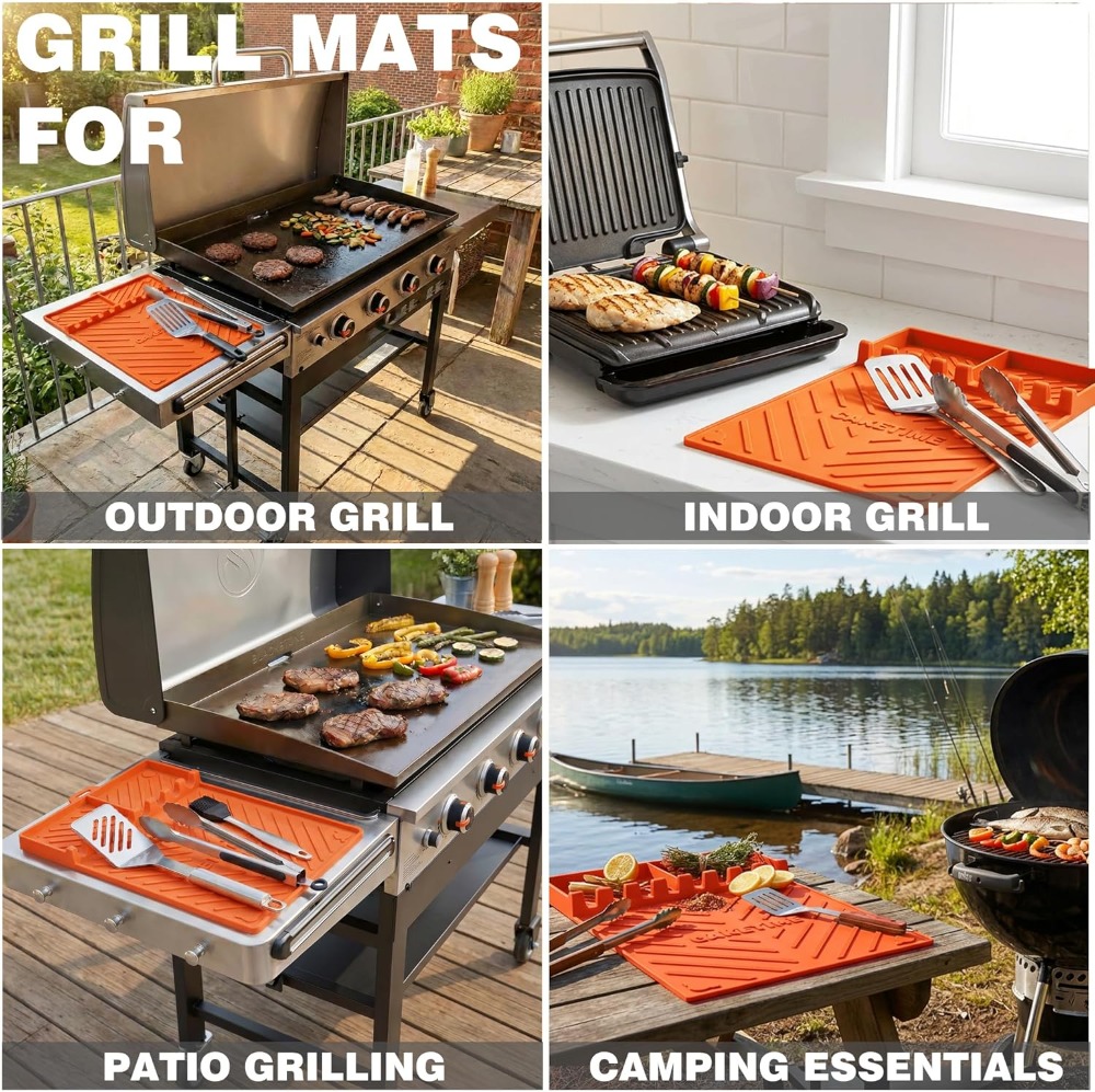 Silicone Grill Mats for Blacks – Camping Cooking Gifts recenzja i cena