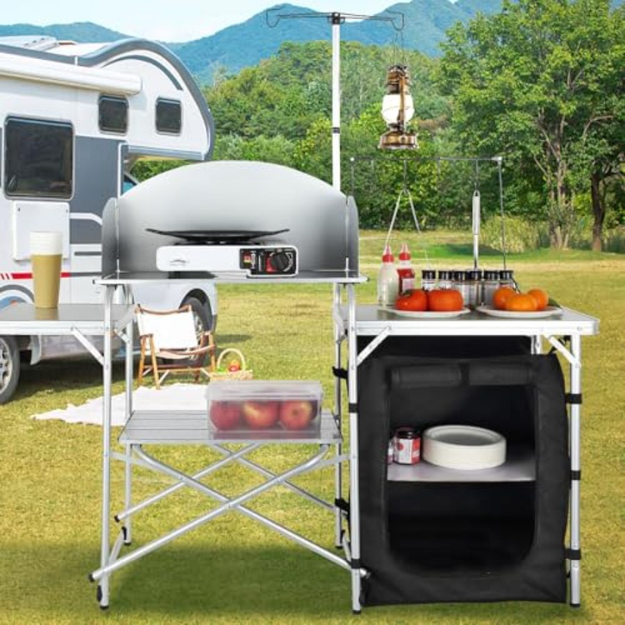 Camping Kitchen Table, Folding – Camping Cooking Kitchen recenzja i cena