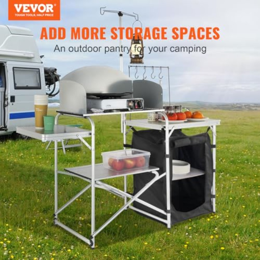 Camping Kitchen Table, Folding – Camping Cooking Kitchen recenzja i cena