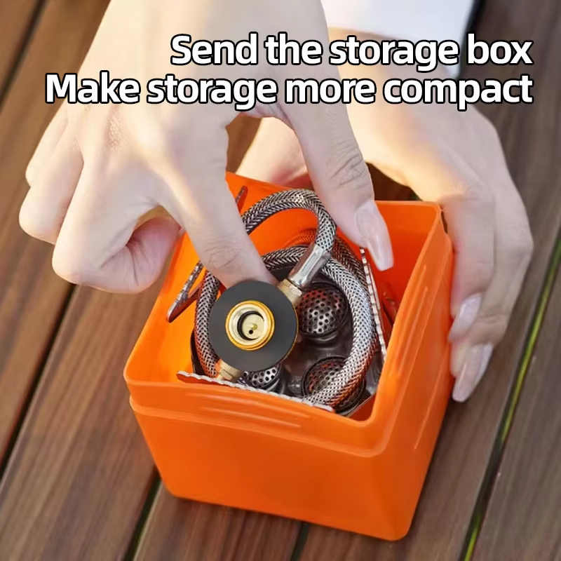 Three-head gas stove portable  – Camping Cooking No Gas recenzja i cena