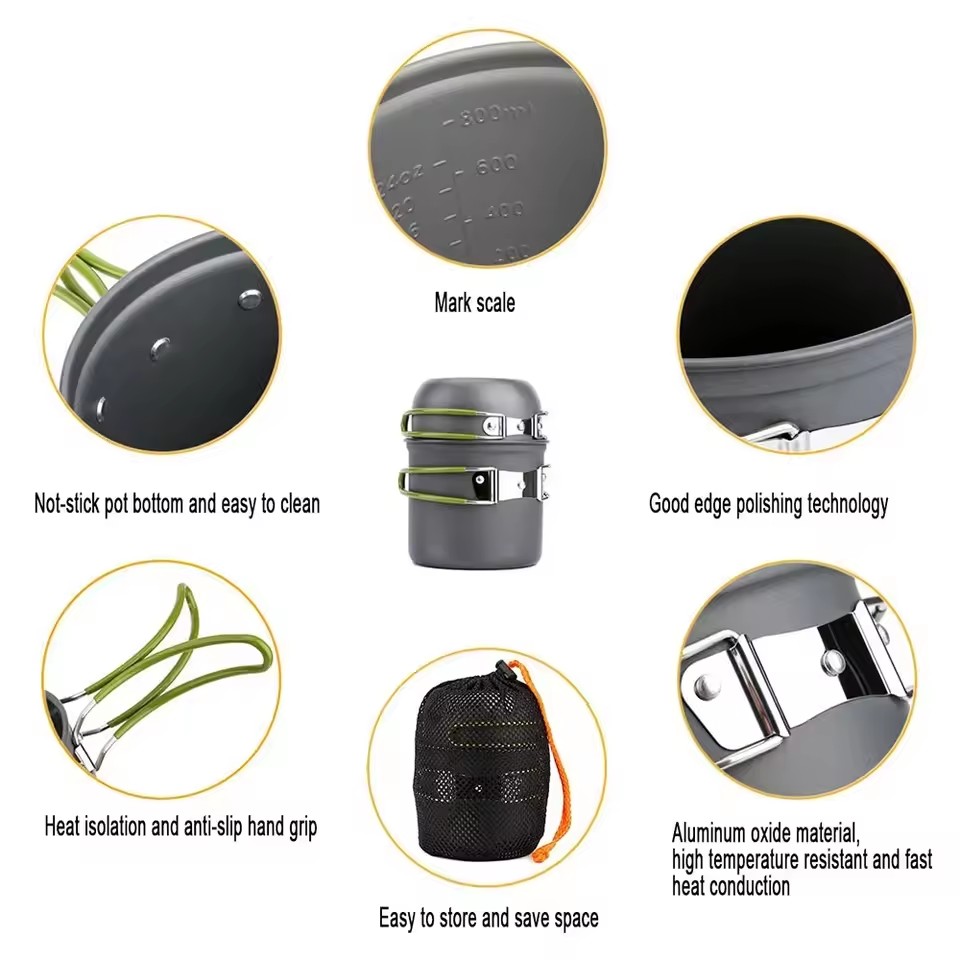 Ultralight Camping Cookware Me – Camping Cooking Mess Kit recenzja i cena