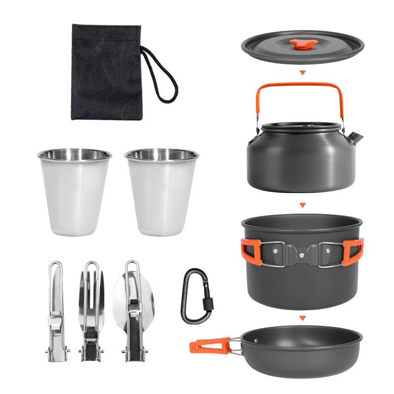 DS-308 Outdoor large capacity  – Nesting Camping Cooking Set recenzja i cena