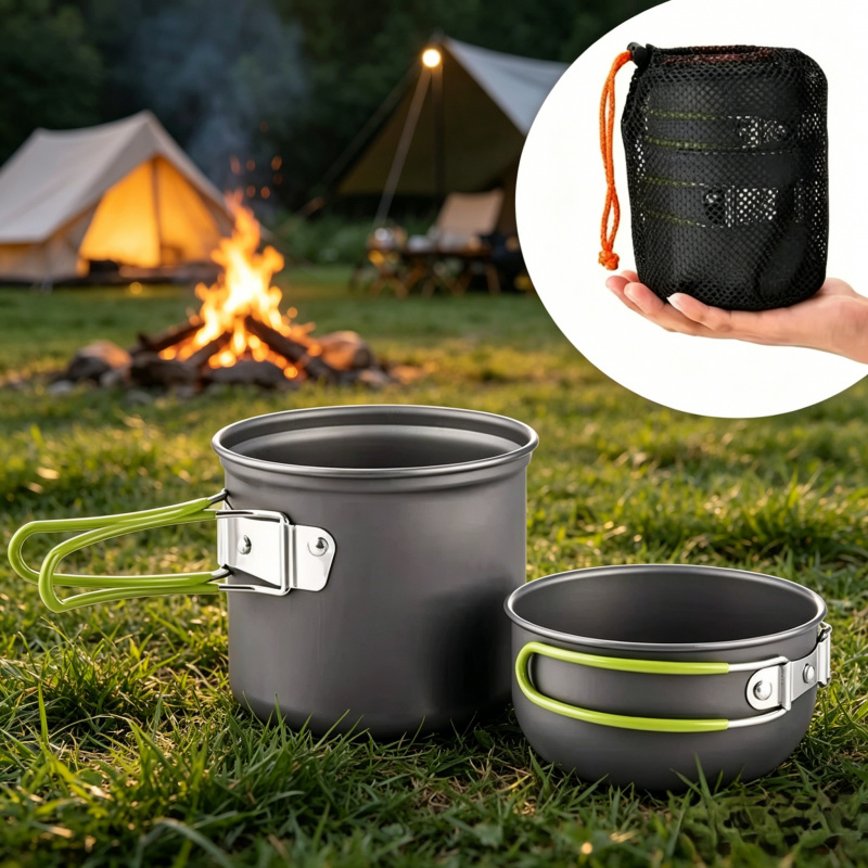 Ultralight Camping Pot Set Out – Camping Cooking Equipment recenzja i cena