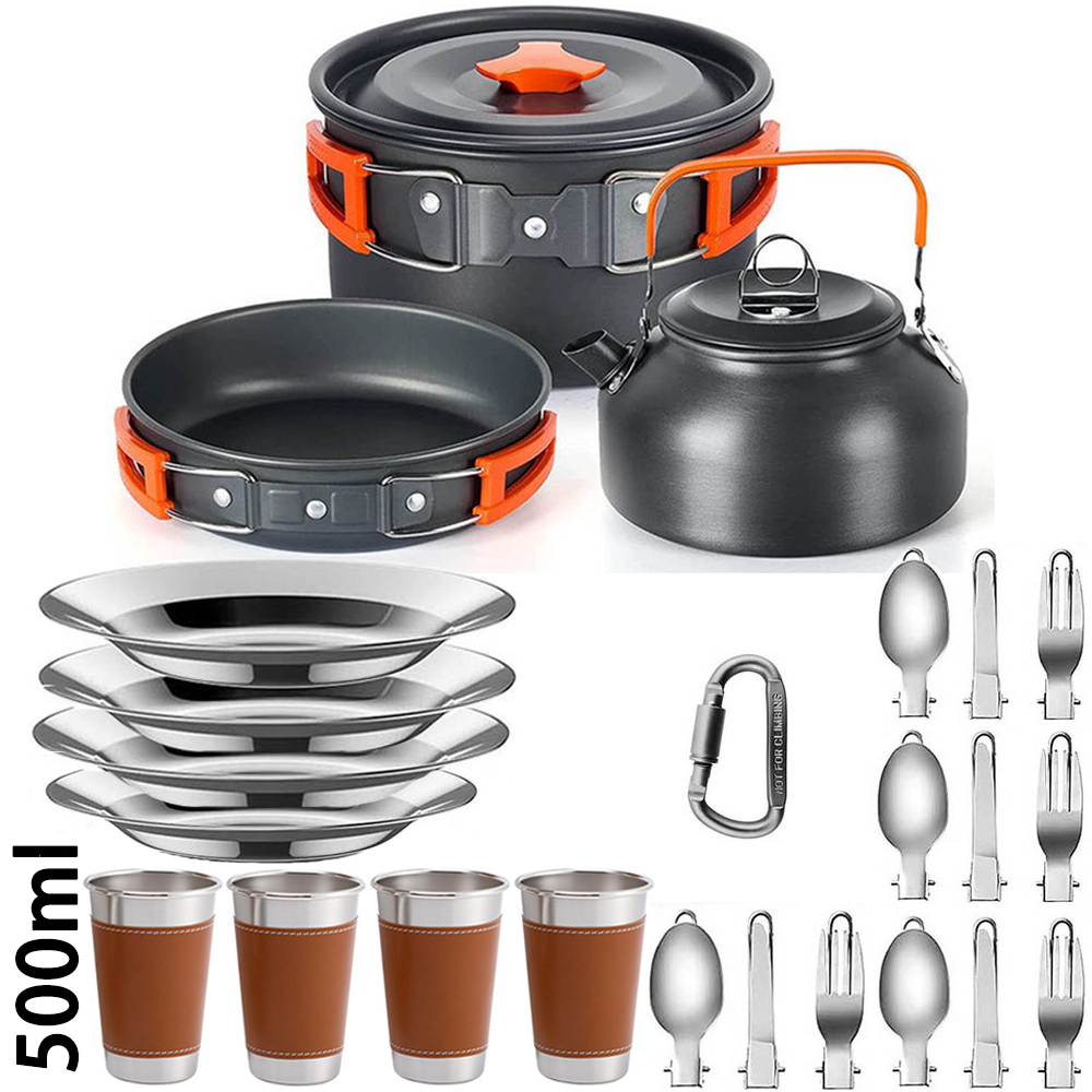 Outdoor camping cooking set, n – Nesting Camping Cooking Set recenzja i cena