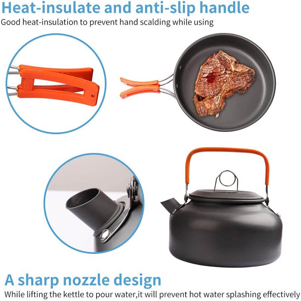 Outdoor camping cooking set, n – Nesting Camping Cooking Set recenzja i cena