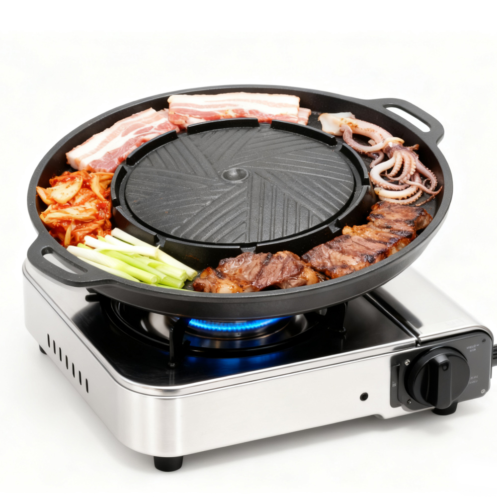 KOSUN Korean BBQ Grill Pan 2 i – Camping Cooking Pot recenzja i cena