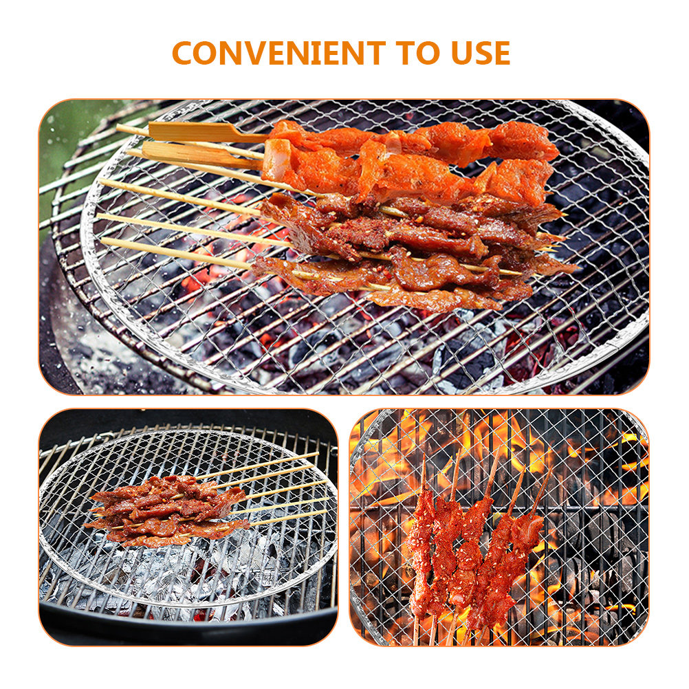 10Pcs Bbq Grill Mesh Fire Pit  – Camping Cooking Grate recenzja i cena