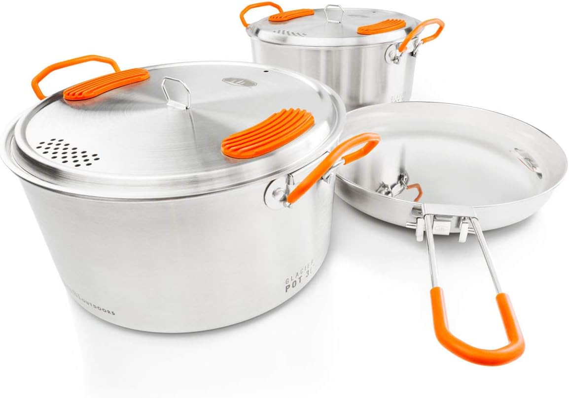 Stainless Steel Camping Cook S – Nesting Camping Cooking Set recenzja i cena