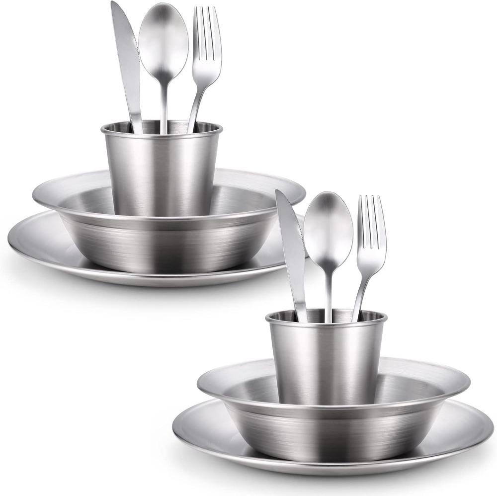Stainless Steel Camping Mess K – Camping Cooking Mess Kit recenzja i cena