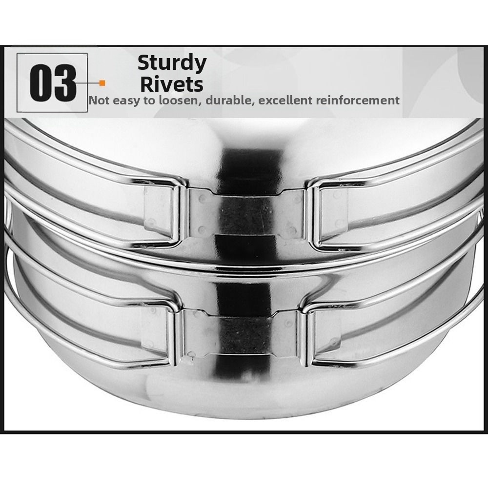 5Pcs 304 Stainless Steel Campi – Camping Cooking Pot recenzja i cena