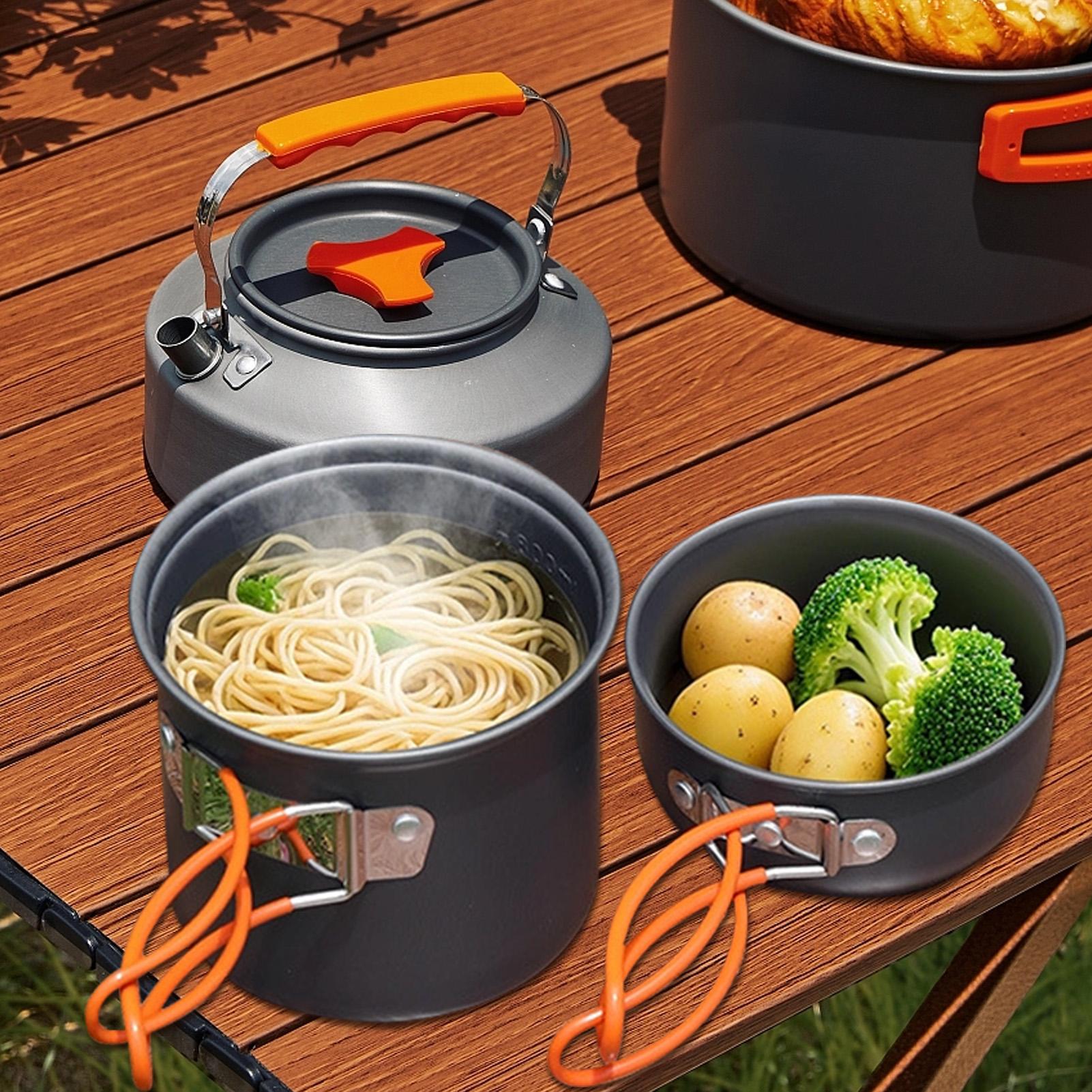 Portable Camping Cookware Set  – Camping Cooking No Gas recenzja i cena