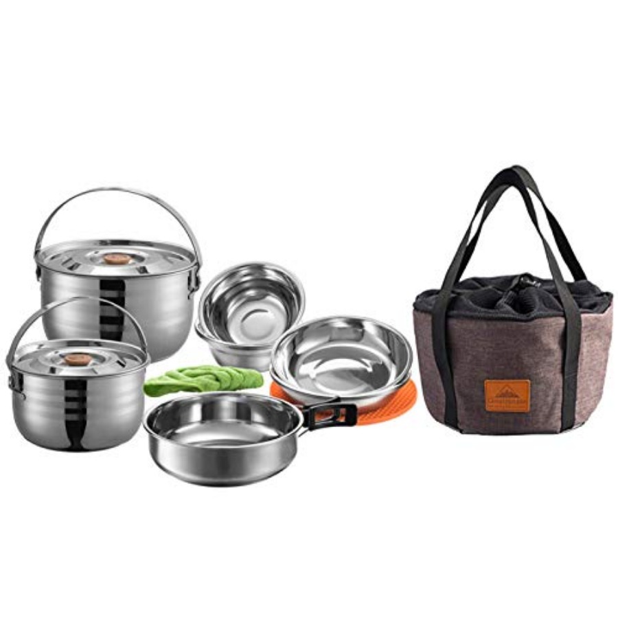 CAMPINGMOON Camping Cookware S – Nesting Camping Cooking Set recenzja i cena