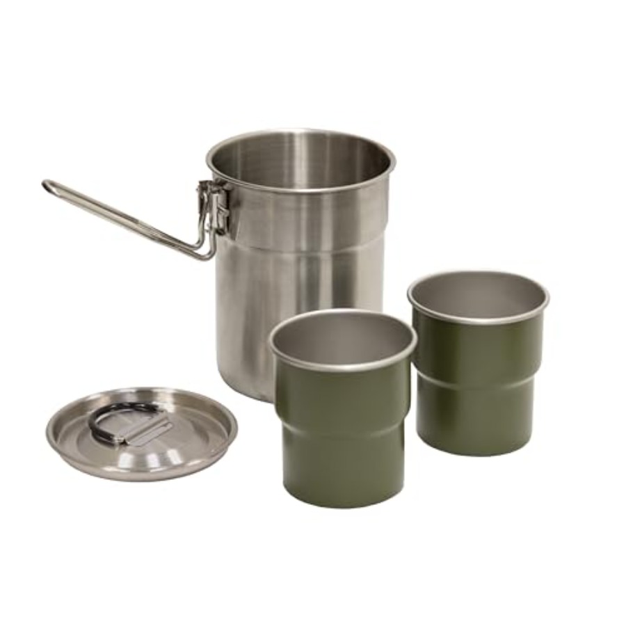 Stainless Steel Camping Cookwa – Nesting Camping Cooking Set recenzja i cena