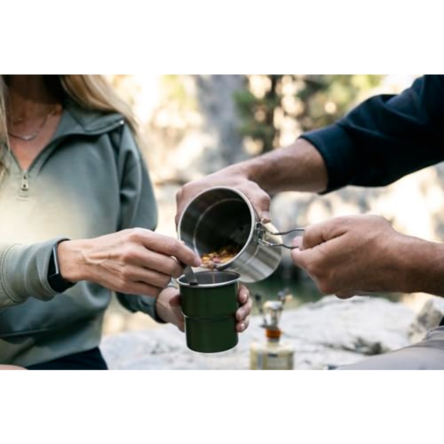 Stainless Steel Camping Cookwa – Nesting Camping Cooking Set recenzja i cena