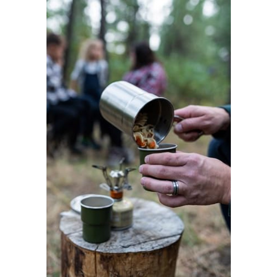 Stainless Steel Camping Cookwa – Nesting Camping Cooking Set recenzja i cena