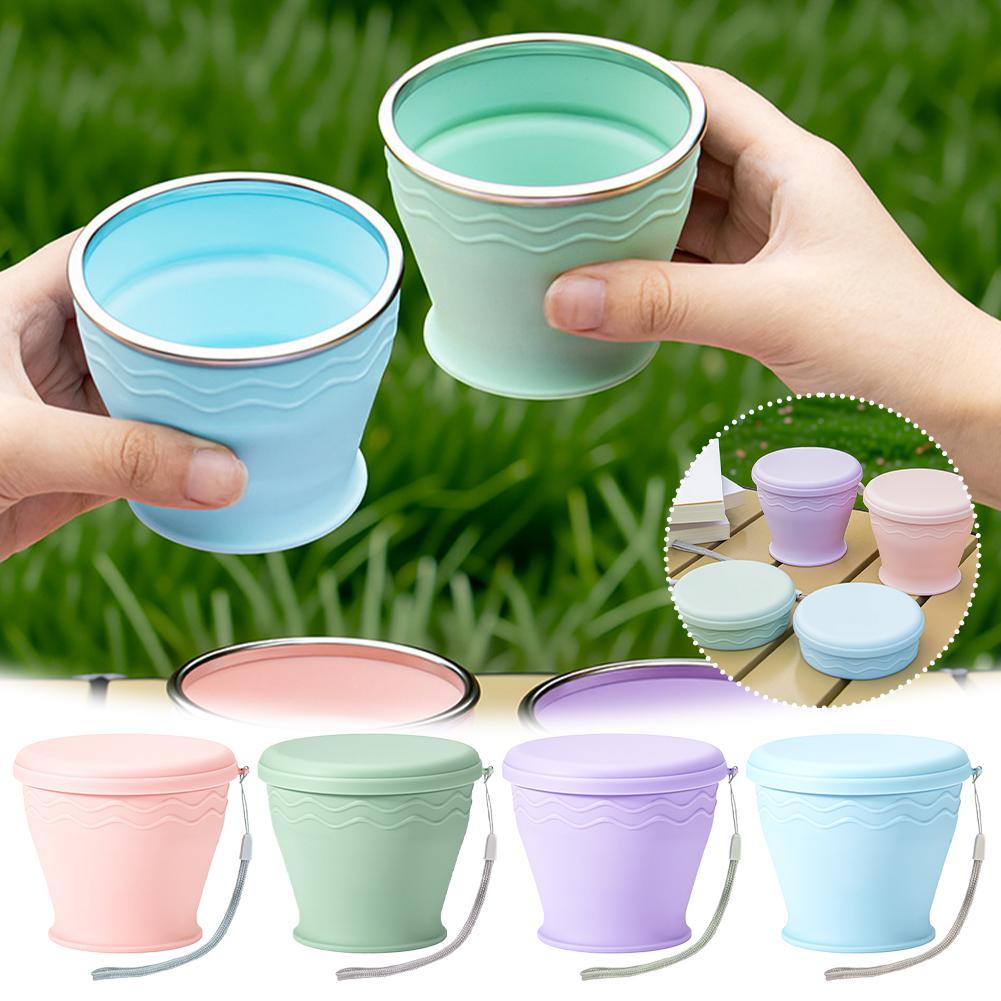 Foldable Silicone Cup With Lid – Camping Cooking Pot recenzja i cena