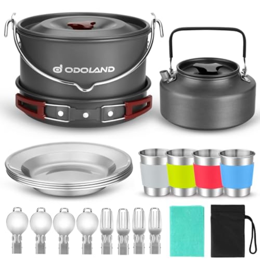 22pcs Camping Cookware Mess Ki – Camping Cooking Mess Kit recenzja i cena