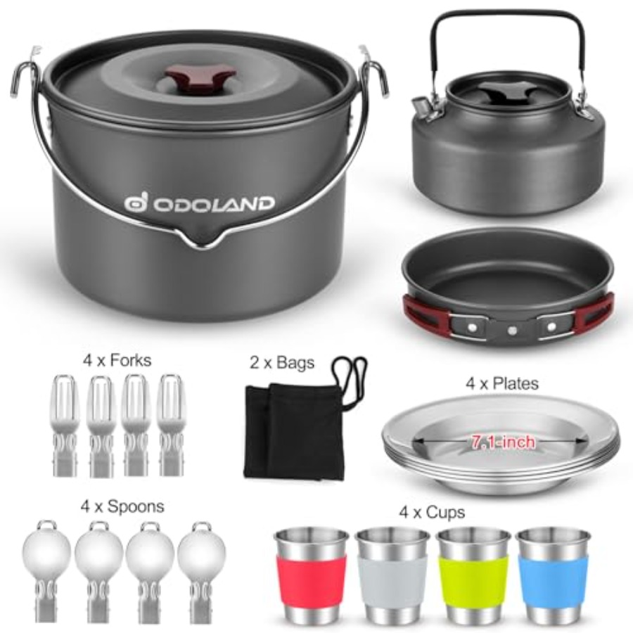 22pcs Camping Cookware Mess Ki – Camping Cooking Mess Kit recenzja i cena