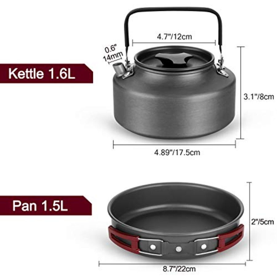 22pcs Camping Cookware Mess Ki – Camping Cooking Mess Kit recenzja i cena