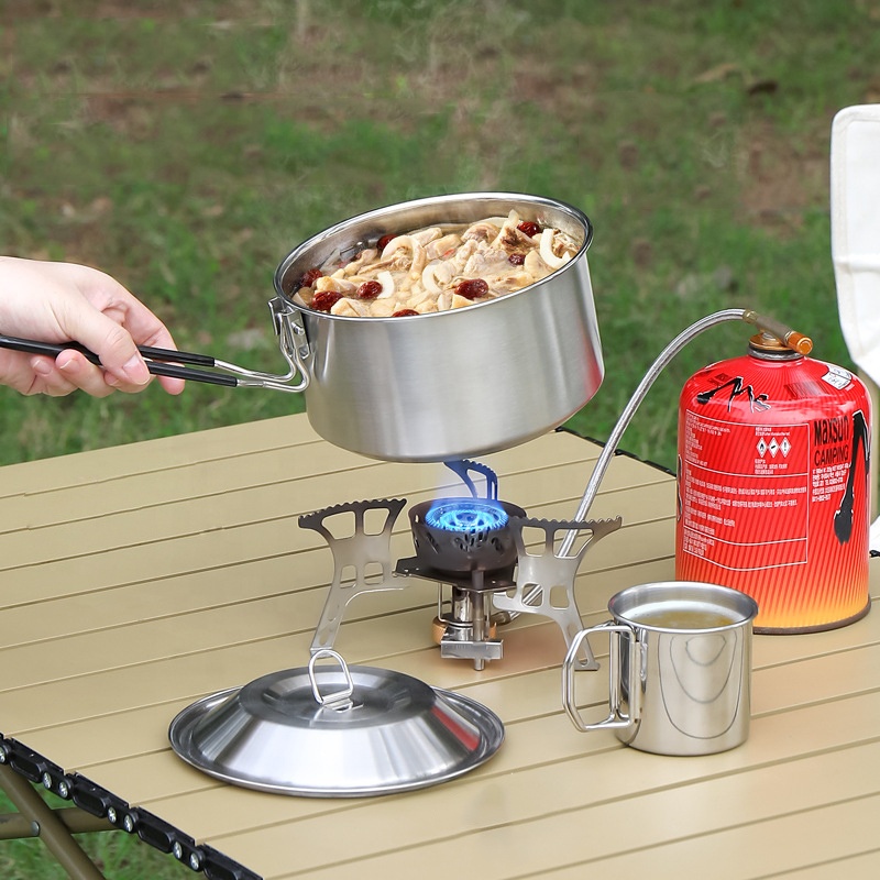 Hot Sale 304 Stainless Steel O – Camping Cooking Mess Kit recenzja i cena