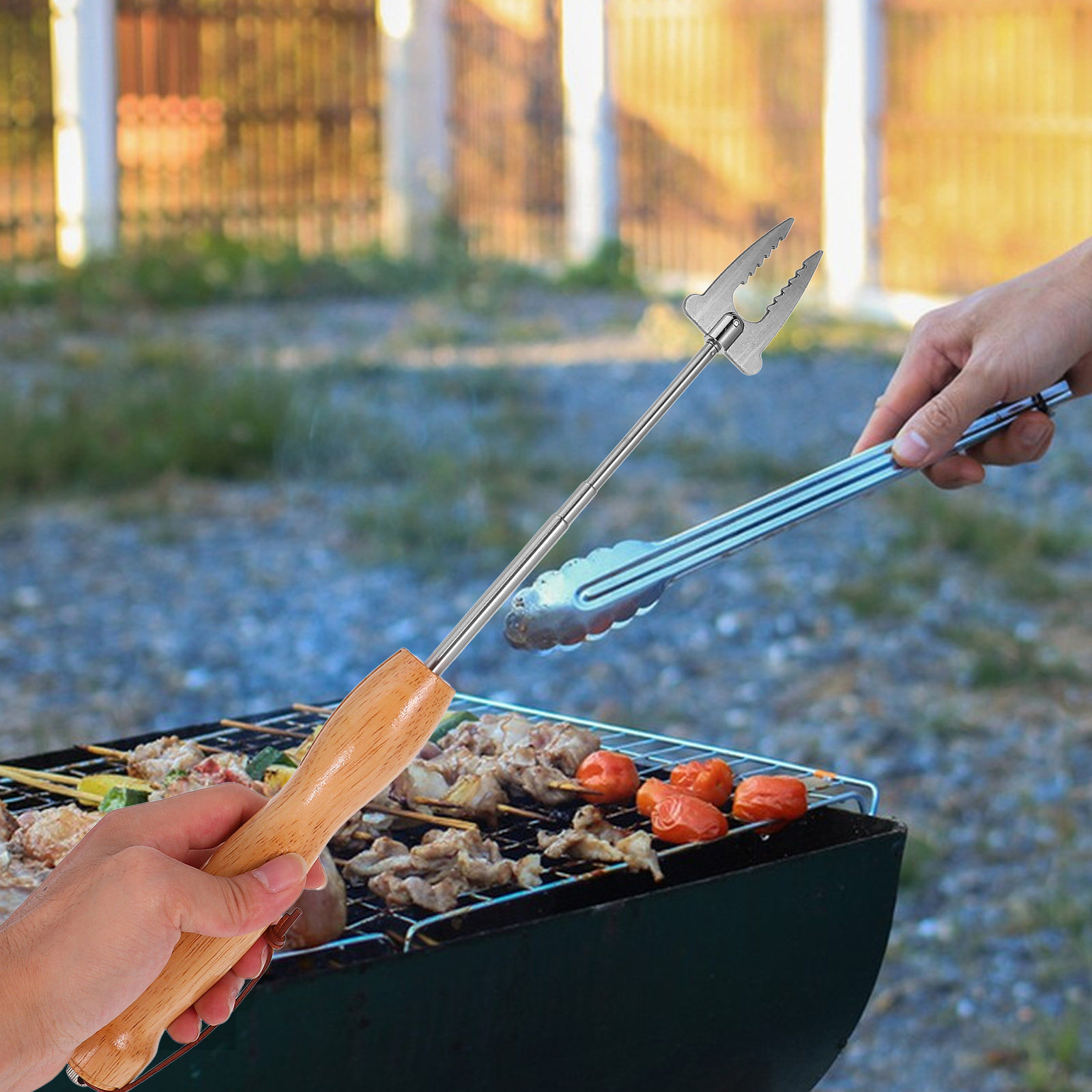 Stainless Steel Extendable Bbq – Camping Cooking Fire recenzja i cena