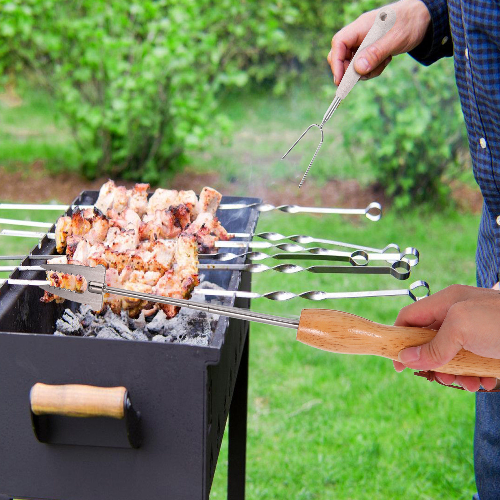 Stainless Steel Extendable Bbq – Camping Cooking Fire recenzja i cena