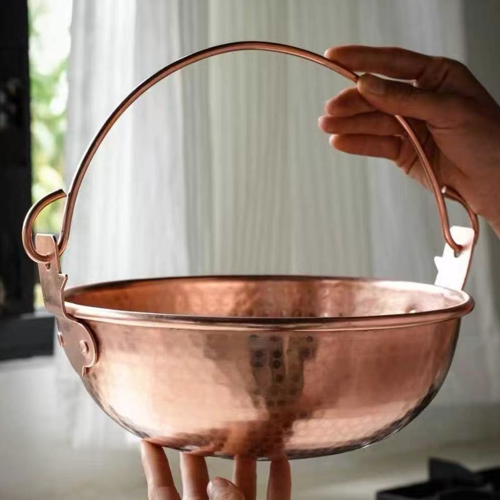 Vintage Copper Hanging Pot,Out – Camping Cooking Pot recenzja i cena