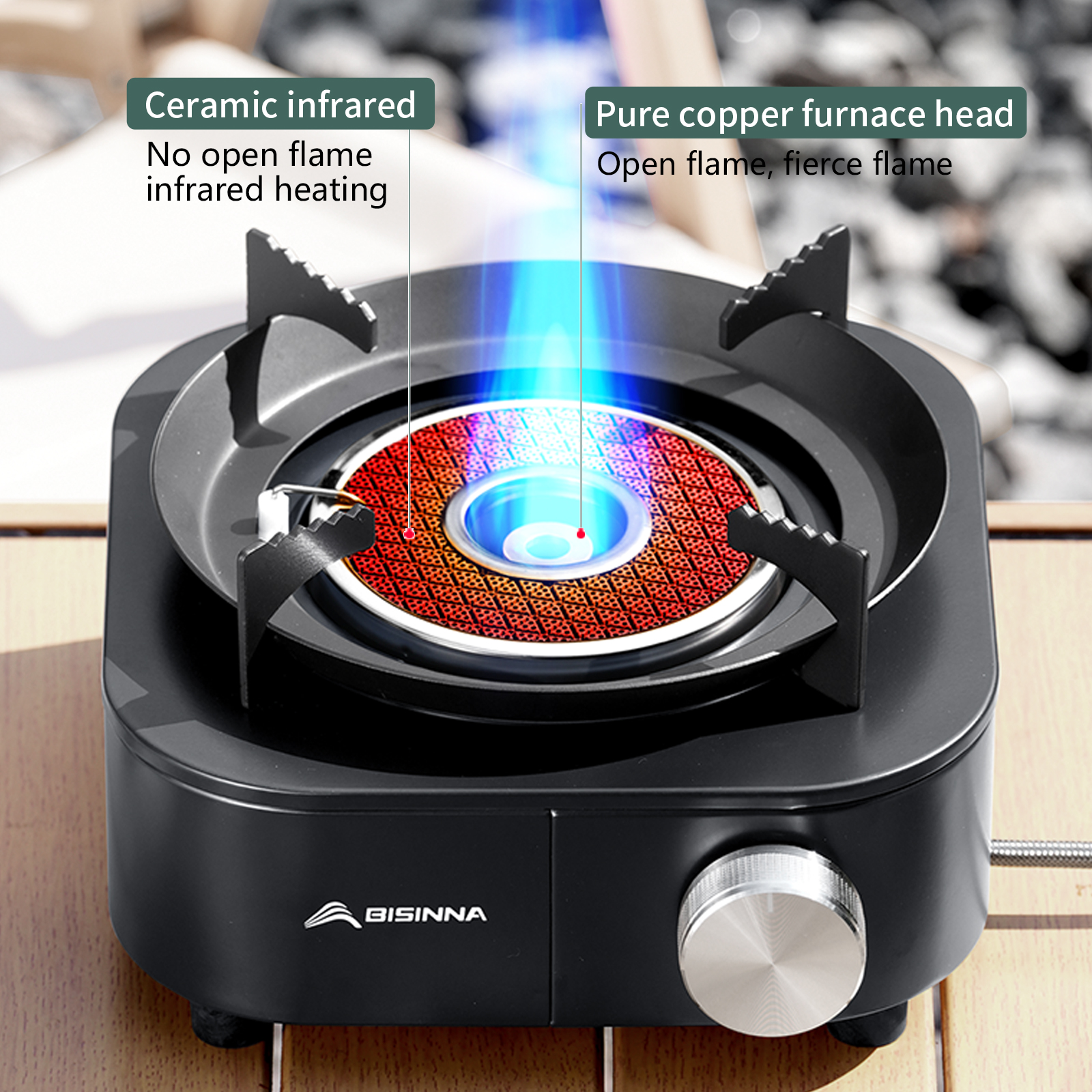BISINNA 4000W High-power Infra – Camping Cooking Heater recenzja i cena