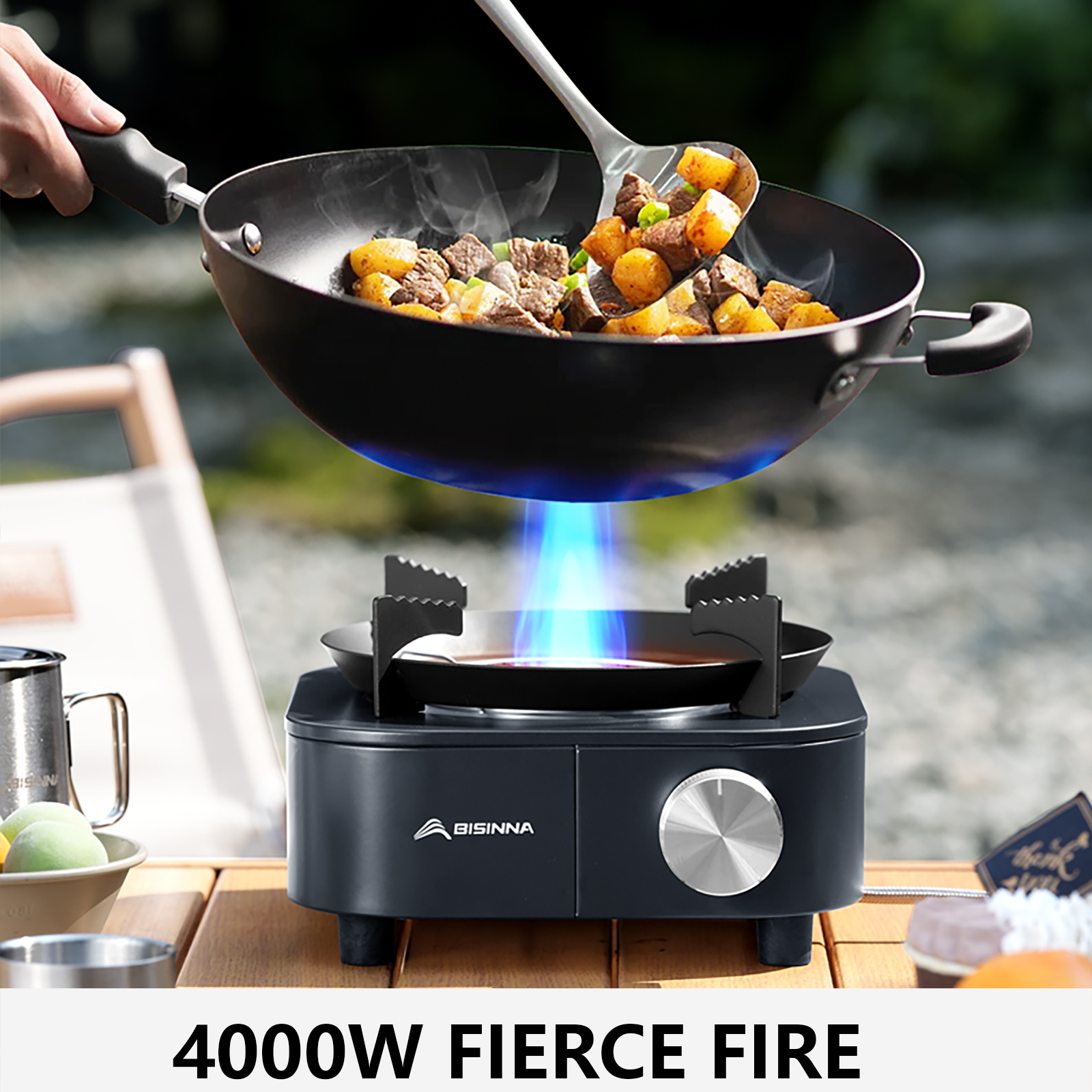 BISINNA 4000W High-power Infra – Camping Cooking Heater recenzja i cena