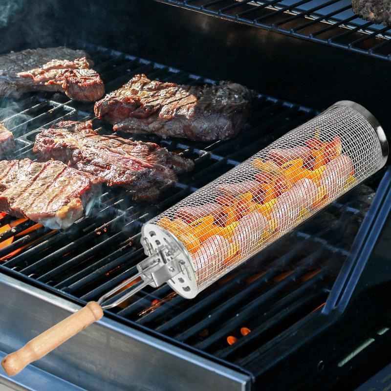 1pc Stainless Steel Rotating B – Camping Cooking Gifts recenzja i cena
